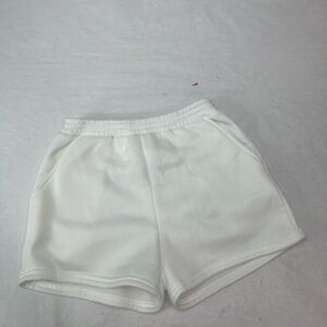 SHEIN White Comfy Shorts – Kids Size 11 – Elastic Waist Casual Summer Wear